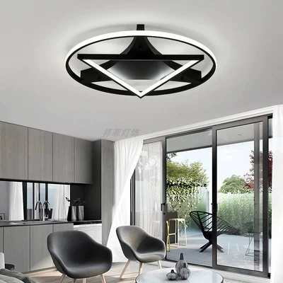 Us 126 3 20 Off Modern Round Metal Led Ceiling Lights For Bedroom Master Bedroom Guest Room Study Children S Room Remote Control Ceiling Lamp In