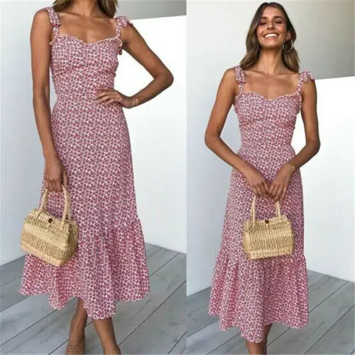Summer Dress 2019 Long Dress Women Robe Longue Summer Casual Sleeveless Evening Party Beach Dress Long Maxi Dress