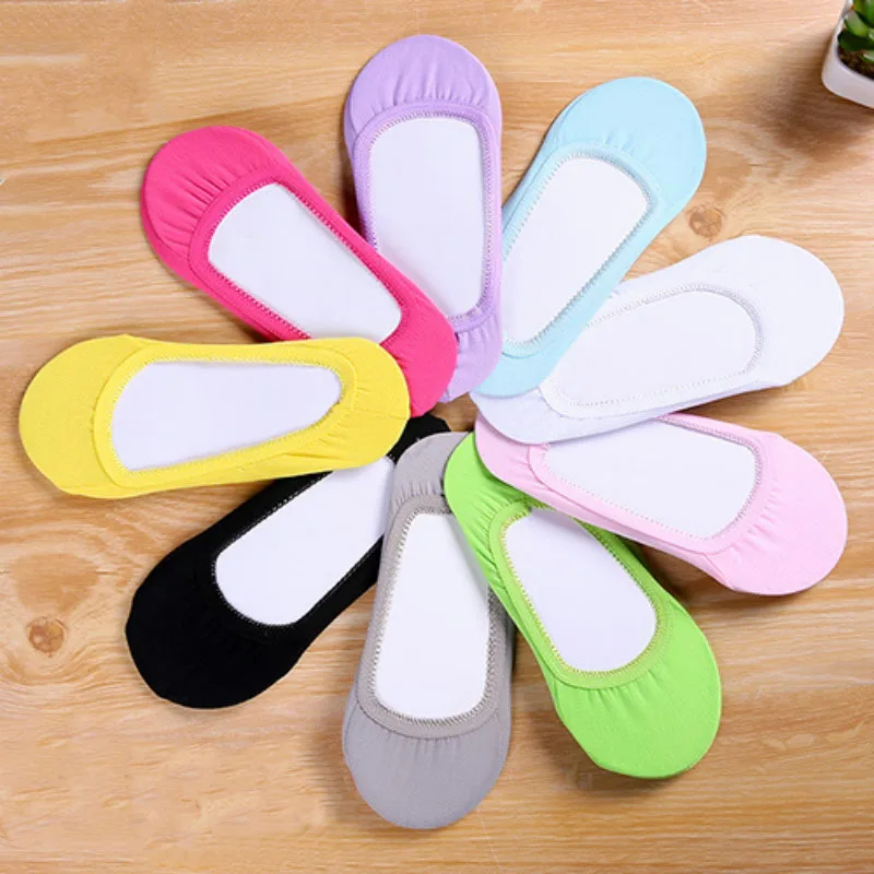 

3 Pairs New Fashion Female Shallow Mouth Sock Slippers Summer Thin lace cute color Art Soft Invisible Ankle Short boat Socks