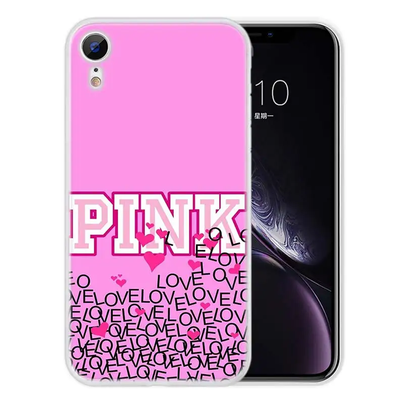 Style 09 Милый чехол для телефона чехол для iPhone 5 5S SE 6 6S 7 8 Plus, мягкий силиконовый чехол из ТПУ для iPhone X, XR, XS, MAX, модный розовый чехол 158XX - Цвет: Style 09
