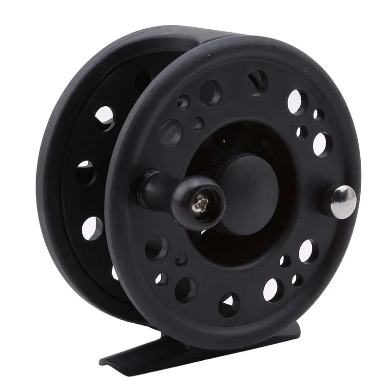Carretel de Pesca Luz de Gelo do Mar Jangada Mosca Plástico Corpo Super Peixe Carretel Roda Simples Roda Pequena Pesca Bobina Enfrentar Ferramentas 18 Carretel de pesca corpo plástico super leve