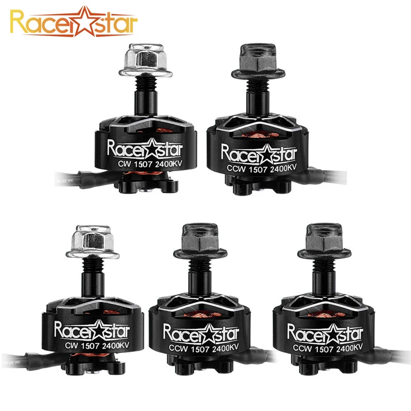 5 шт. Racerstar SPROG X 1507 17,8g 2400KV 3-6S CW& CCW бесщеточный двигатель для Sprog начинающих RC Дрон FPV гоночный DIY аксессуары