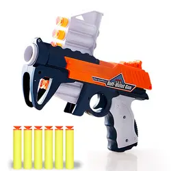 Игрушечный пистолет мягкие пули костюм для Nerf игрушки пистолет Дарт пластиковый подарок для детей Открытый шесть разрывов игрушки