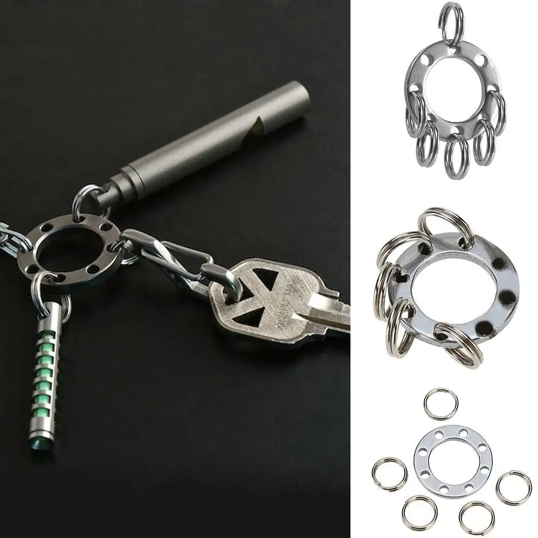 

EDC Metal Keychain Tool Key Rings Mini Outdoor Removable