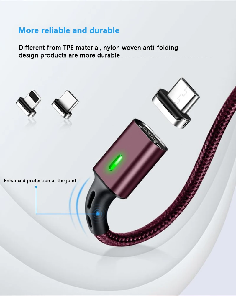 1 м 3 А USB Магнитный зарядный кабель для iPhone usb type c Micro USB 3 в 1 Магнитный зарядный кабель для iPhone X XR 8 7 6