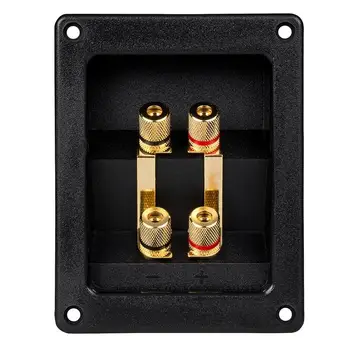 

Bi-Amp Speaker Terminal Cup Junction box Gold Banana Binding Post