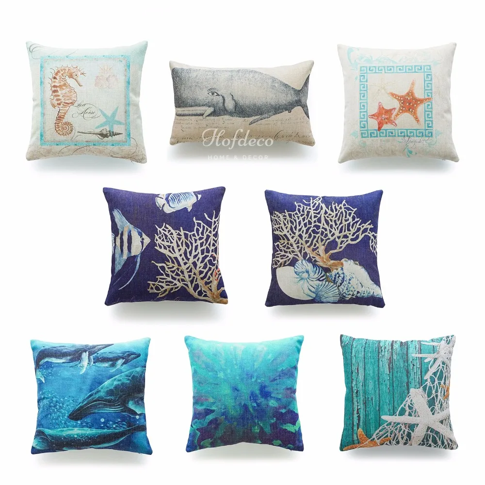 Popular Nautical Throw Pillow Coversbuy Cheap Nautical Throw - Decorative Throw Lumbar Pillow Case Ocean Coastal Beach Nautical Watercolorcotton Linen Heavy Weight Fabric Sofa popular nautical throw pillow coversbuy cheap nautical throw - decorative throw lumbar pillow case ocean coastal beach nautical watercolorcotton linen heavy weight fabric sofa