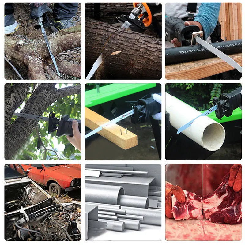 

6Pcs S644D+4Pcs S1531 Saber Saw Blades Tiger Saw for Wood Metal Cut KM88