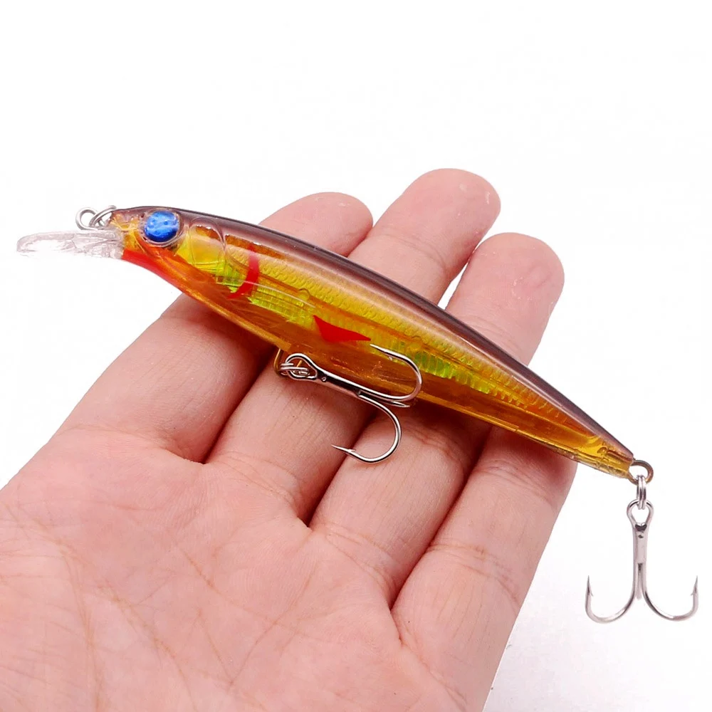 1pcs Floating Minnow Laser Fishing Lure 11cm 13.4g Swimbait Wobblers 10  Color Crankbait Hard Isca Artificial Bait Fishing Tackle