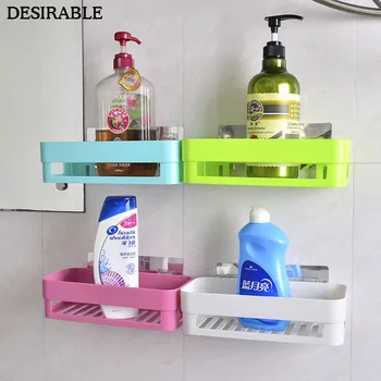 

No trace sticker storage rack high-quality PP wall hanging kitchen spice bottle bathroom daily supplies nail-free storage holder