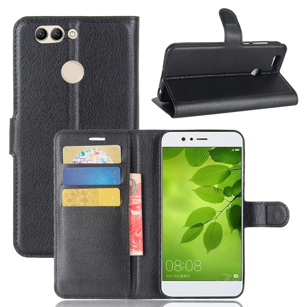 

YINGHUI For Huawei Nova 2Plus Case Coque Fundas Phone Case For huawei nova 2 Leather Flip Cover for Huawei Nova Protection Shell