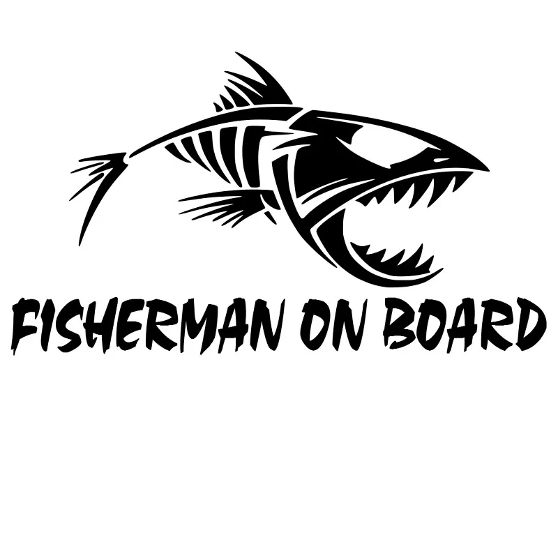

Auto Sticker -Fisherman On Board - Die Cut Vinyl Decal Bumper Sticker For Windows, Cars, Trucks, Laptops 20cm*13.3cm