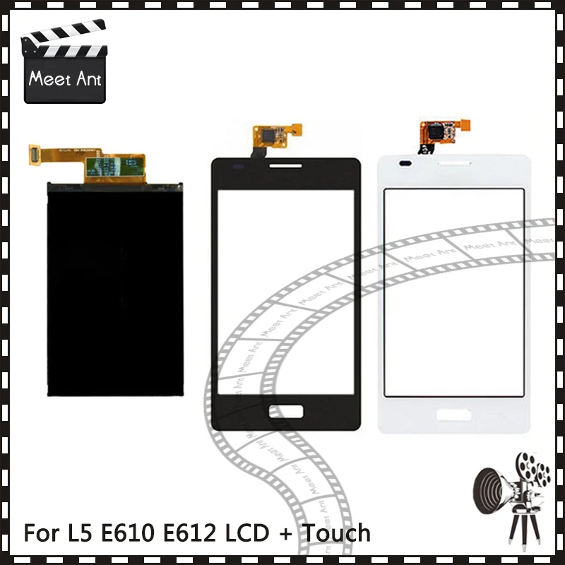 

New High Quality 4.5'' For LG Optimus L5 E610 E612 Lcd Display With Touch Screen Digitizer Sensor