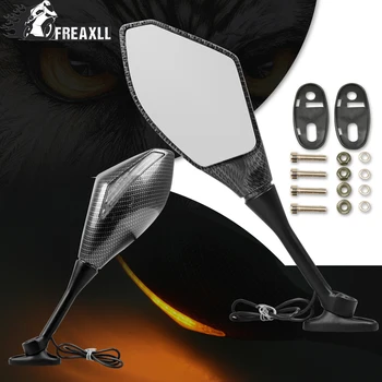 

Motorcycle LED Mirrors Turn Signal Reaview Side Mirror Motorcycle Accessories Cafe Racer For Kawasaki Versys 650 1000 Z 800Ninja