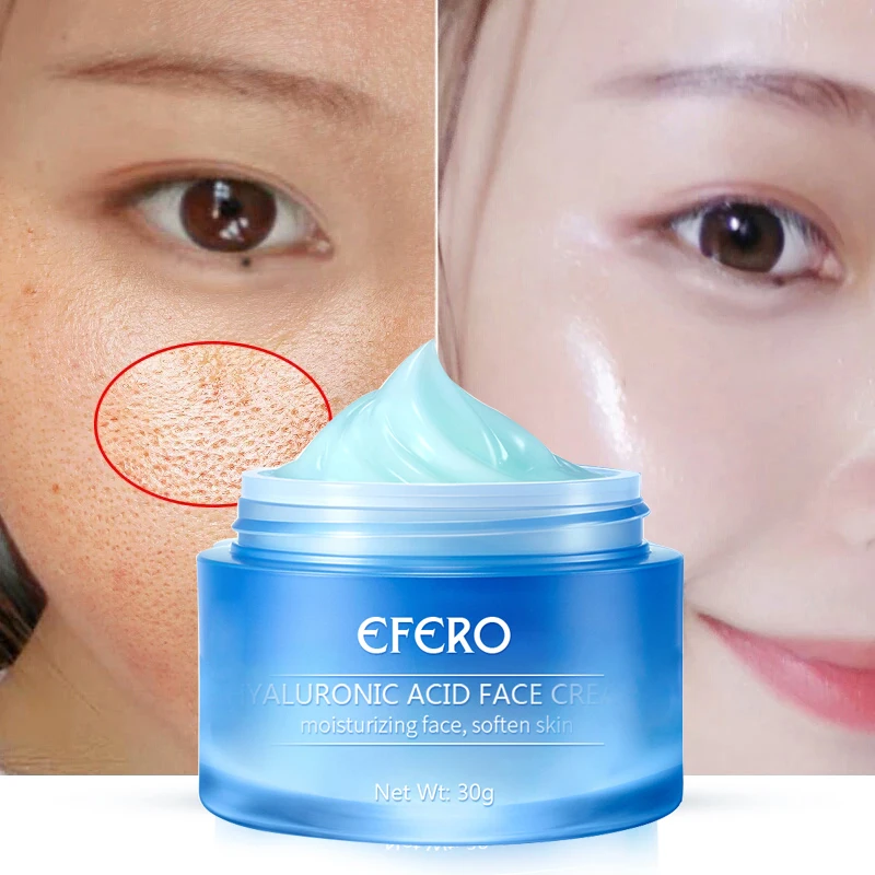 

EFERO Hyaluronic Acid Argireline Face Cream Day Creams Anti-Aging Winkles Cream Moisturizing Skin Care Whitening cream TSLM1