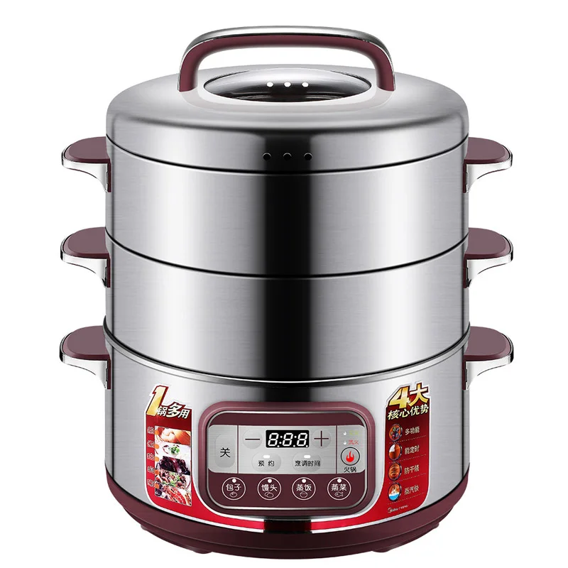Midea SYS28 22 multi function electric steamer stainless steel three