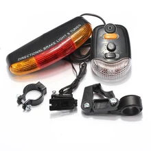 3 in 1 LED Taillight Indicator Brake Light 36V-48V for E-Bike Electric Bicycle