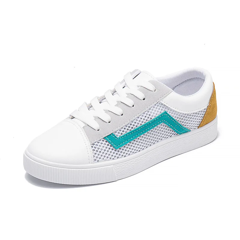 

small white shoes female breathable Korean students New Shallow Flat Shoes Women Ultra-breathable Platform Women Fashion Lace-up