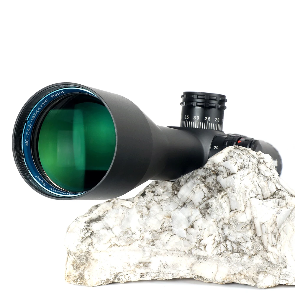 ohhunt FFP 4.5-18X44 SFIR First Focal Plane Hunting Optical Riflescopes Side Parallax RG Glass Etched Reticle Lock Reset Scope (4)
