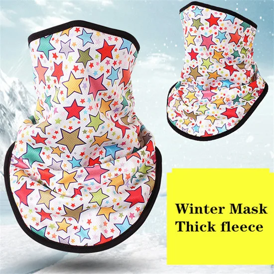 Winter Fleece Ski Scarf Cycling Snowboard Equipment Bandana Headwear 3D Mask Neck Triangle Bicycle Thicken Warm Women Men Bibs - Цвет: NO.4