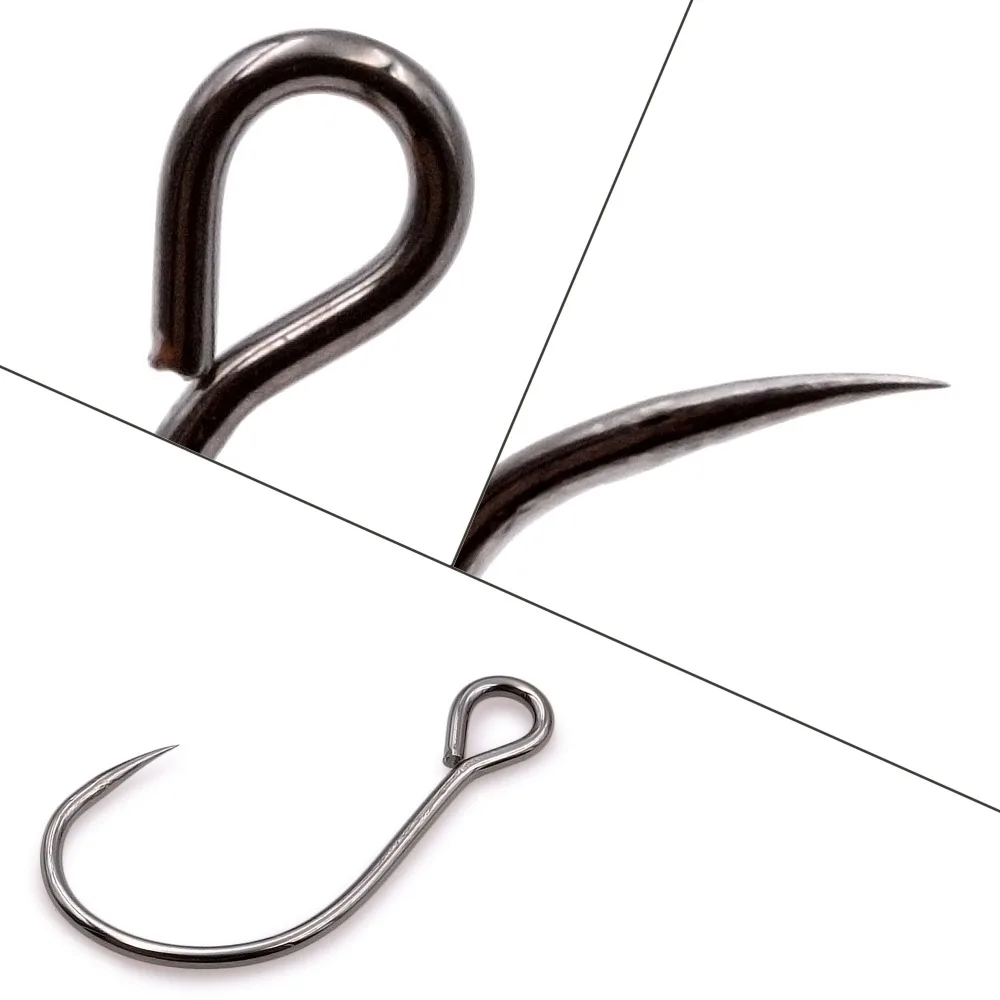 THE TIME BRAND Big Ring lure hook for mini crankbait and small minnow lures Barbless fish hooks