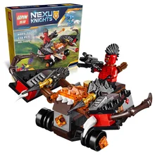 2016 New LEPIN 14020 118Pcs Nexoe Knights The Glob Lobber Model Building Kits Minifigure Blocks Bricks Toy Gift Compatible L543