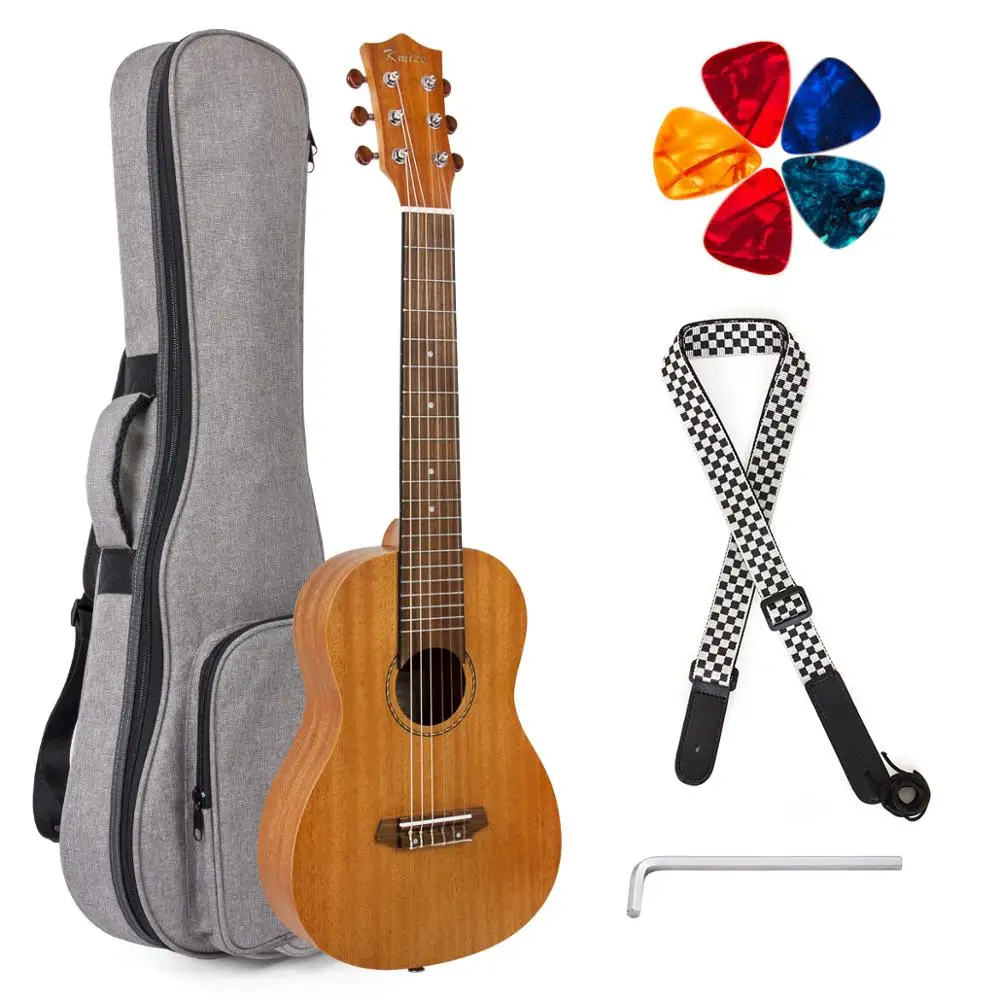 Kmise Guitalele 6 Snaren Mini Reizen Gitaar Ukulele 31 Inch Mahonie 20 Frets Met Gig Bag Picks Band Kmise Guitalele 6 Snaren Mini Reizen Gitaar Ukulele 31 Inch Mahonie 20 Frets Met Gig Bag Picks Band