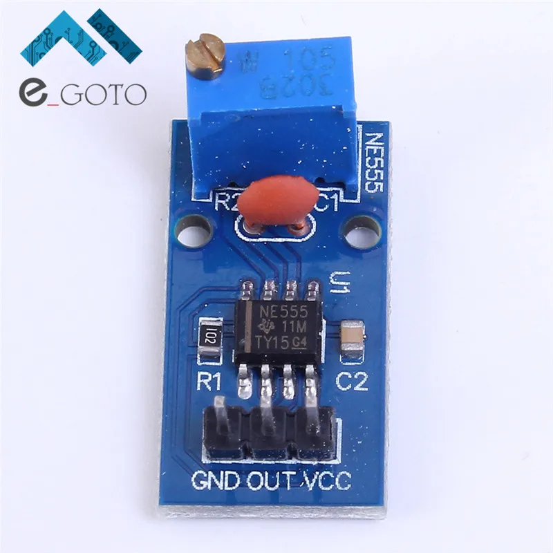 10pcs NE555 Pulse Generator Module Frequency Adjustable 5 12V 29x12mm