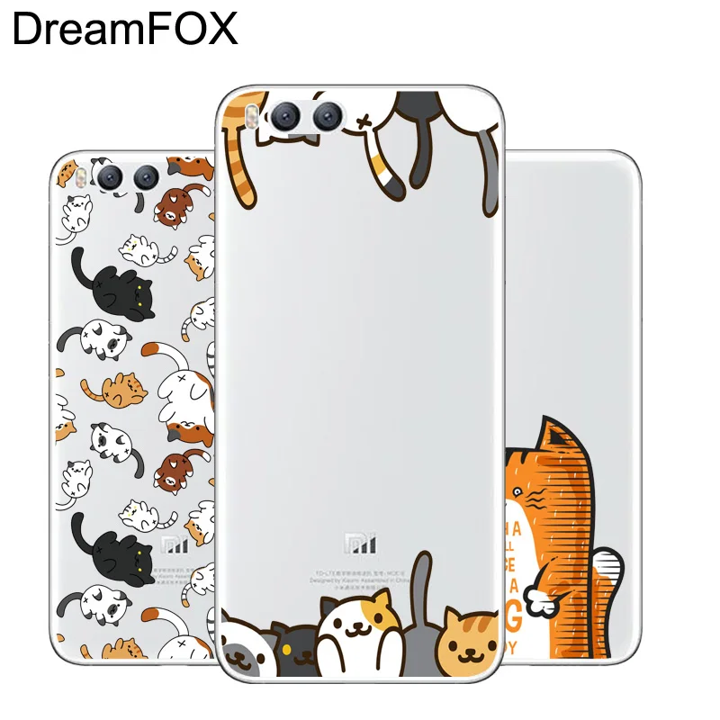 DREAMFOX L513 Милый Мягкий ТПУ силиконовый чехол-накладка с котом для Xiaomi Redmi Note 3 4 5 Plus 3S