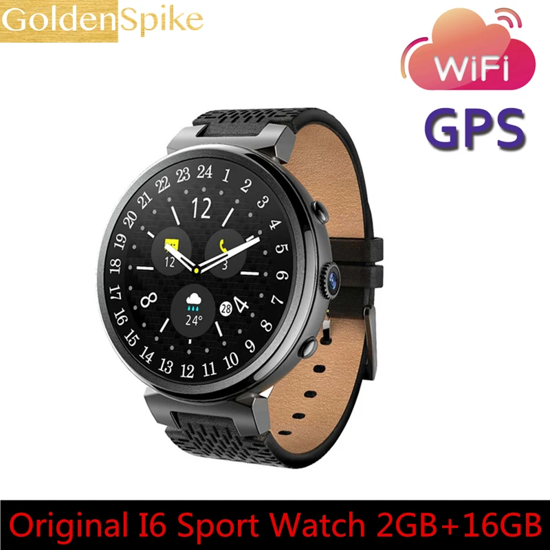 

Smart Watch I6 Android 5.1 MTK6580 Quad Core RAM 2GB ROM 16GB Smartwatch Support 3G GPS WIFI Google play camera for Android IOS