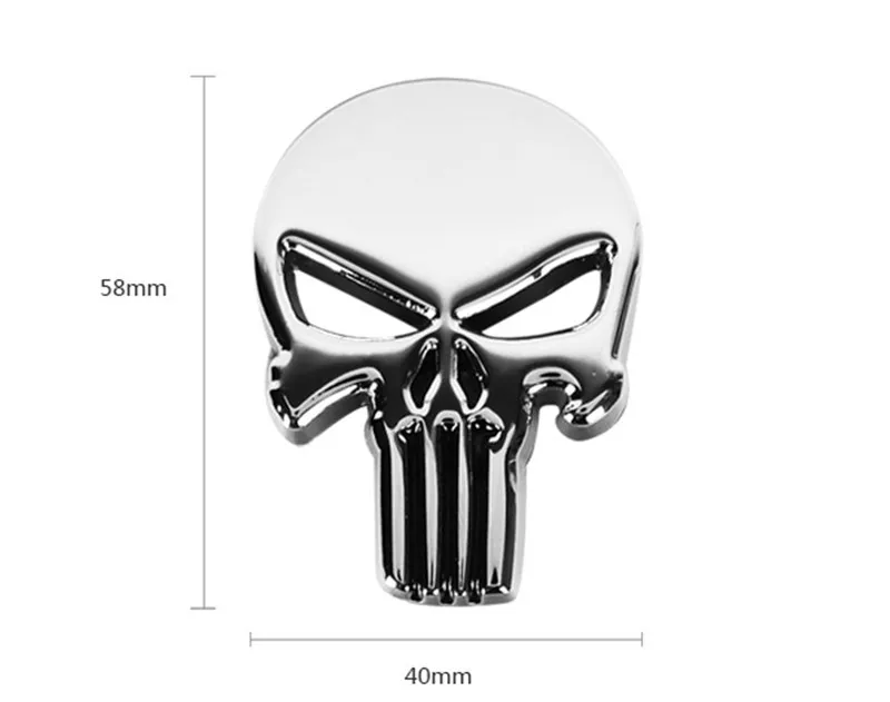 2018 новый автомобильный Стайлинг череп металлический стикер значок для Dodge ram