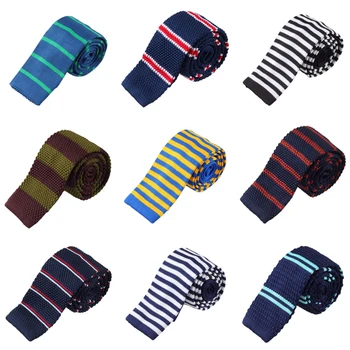 

Hots 2018 Suit Neckties for Men Accessories Knitted Striped Plaid Check Blue Black Red Wedding Ties Gravatas Party Work Tie JKT4