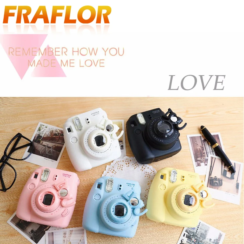 

Cute Hello kitty Fujifilm Instax Mini 7s 8 Close Up Lens Self-portrait Mirror For Mini 7s 8 Camera Multicolor Yellow Blue White
