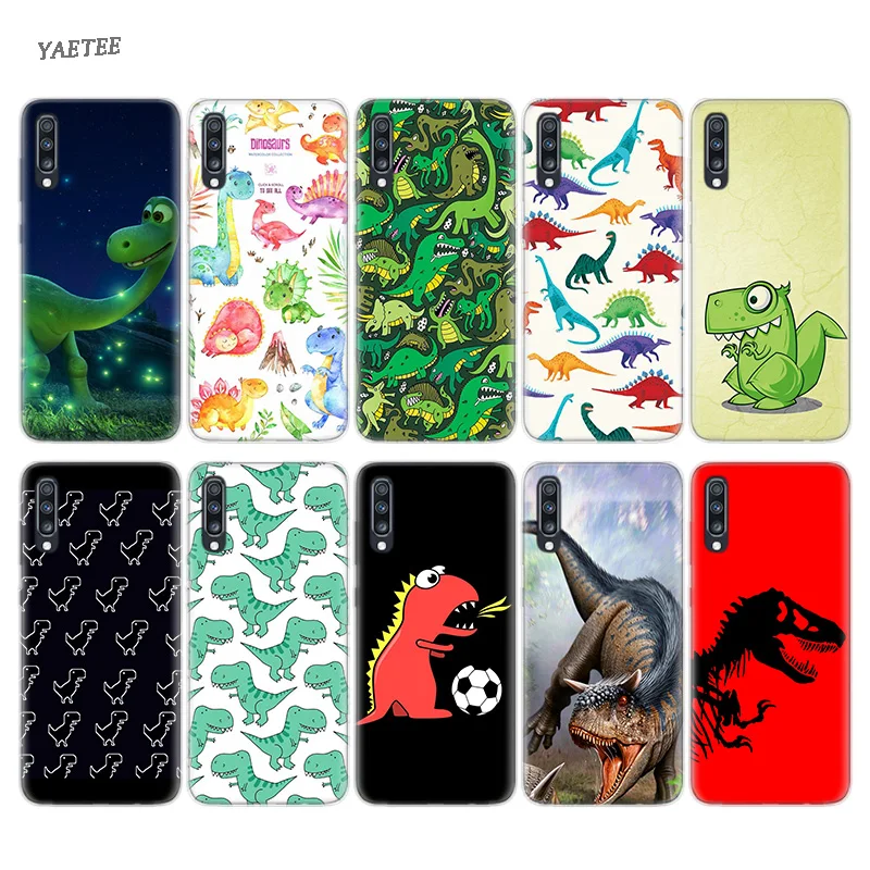 

Cute Cartoon Dinosaur Silicone Phone Case For Samsung Galaxy S10 Plus S10E M30 M10 A50 A30 A70 A40 M20 M10 A10 A20 A60 A80 A20E