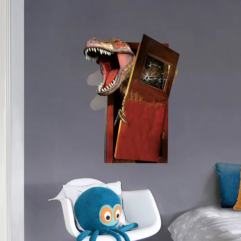 3 d dinosaurus slaapkamer van kinderkamer achtergrond muur gebroken ... 3 d dinosaurus slaapkamer van kinderkamer achtergrond muur gebroken ...