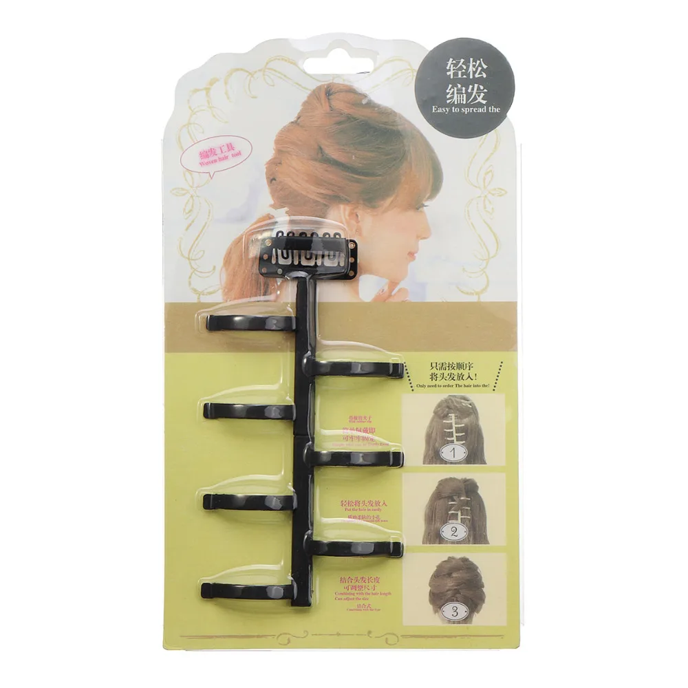 

French Hair Braiding Magic Hair Twist Styling Bun Maker Braider with Hook Weave Hair Styling Accessories Tool