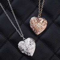 Hollow Heart Pendant Necklaces Fashion Jewelry LOVE Collares Geometric Charm Necklace Bijoux Gift Wholesale Neck Jewelry 5