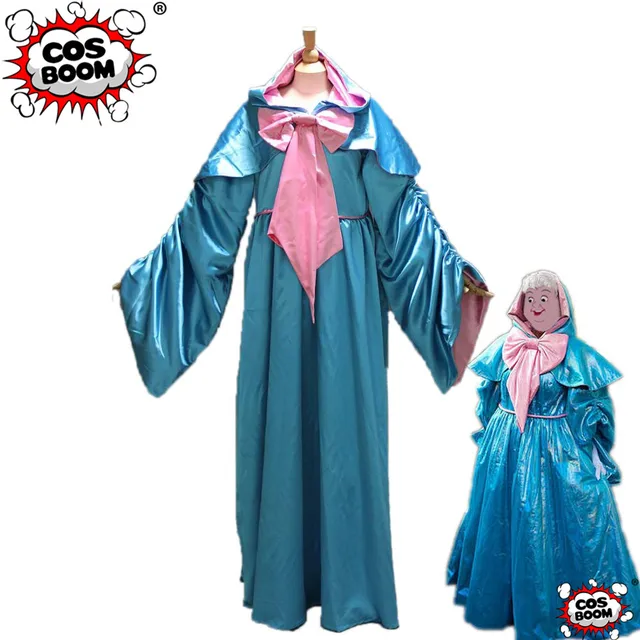 COSBOOM Cinderella Fairy Godmother Costume Custom Made Adult Women Party Dress Fairy Godmother 