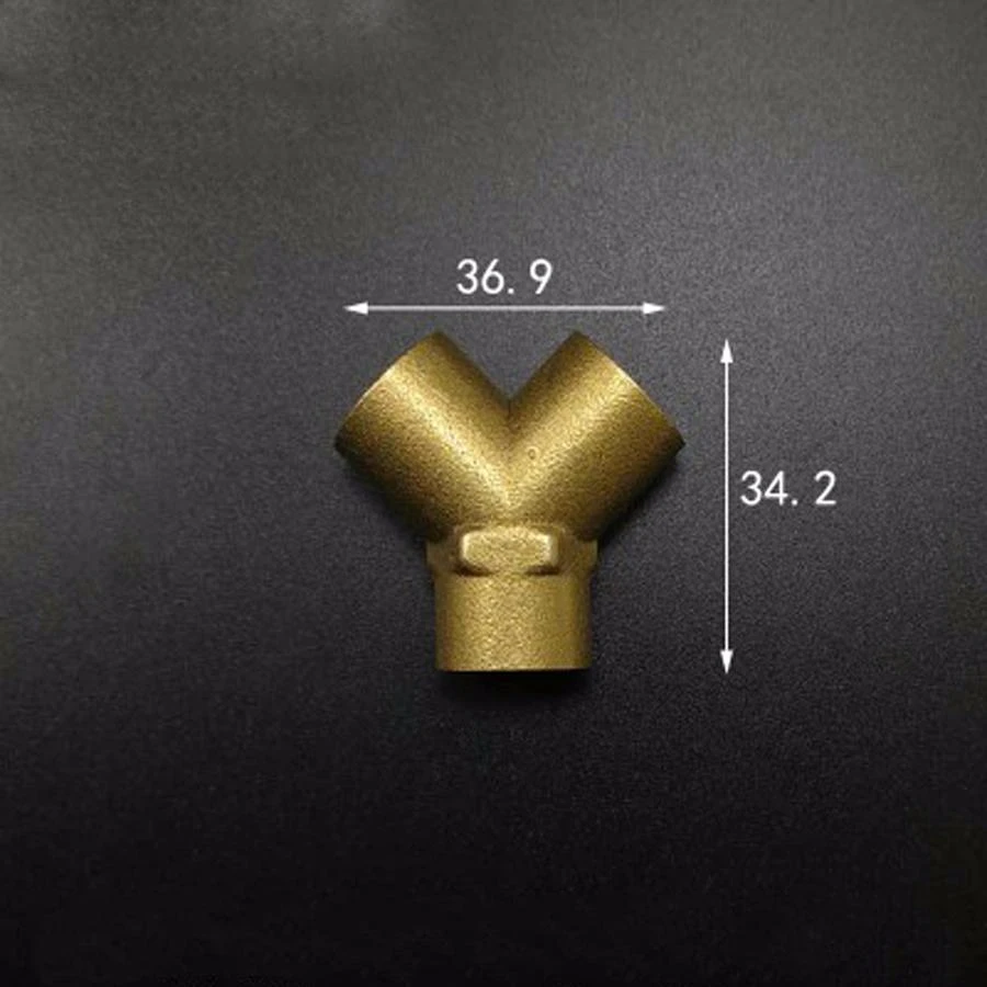 Латунный сплиттер y-образный 3 Way DN8 1/" BSP гнездовой адаптер Соединительная муфта