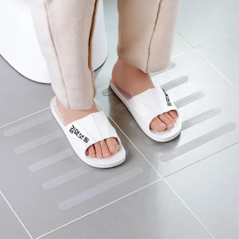 

5PC Clear Anti Slip Bath Mat Grip Stickers Non Slip Shower Strips Flooring Safety Tape Mat Pad PVC Anti Slip Bathroom Mat