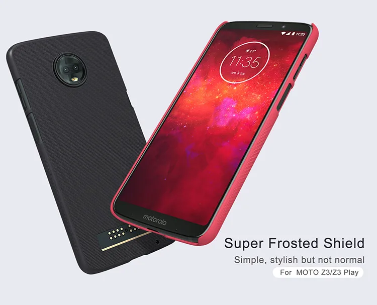 NILLKIN Super Frosted Shield High-quality Exquisite Protective Case for Motorola MOTO Z3 and Z3 PLAY Smartphone