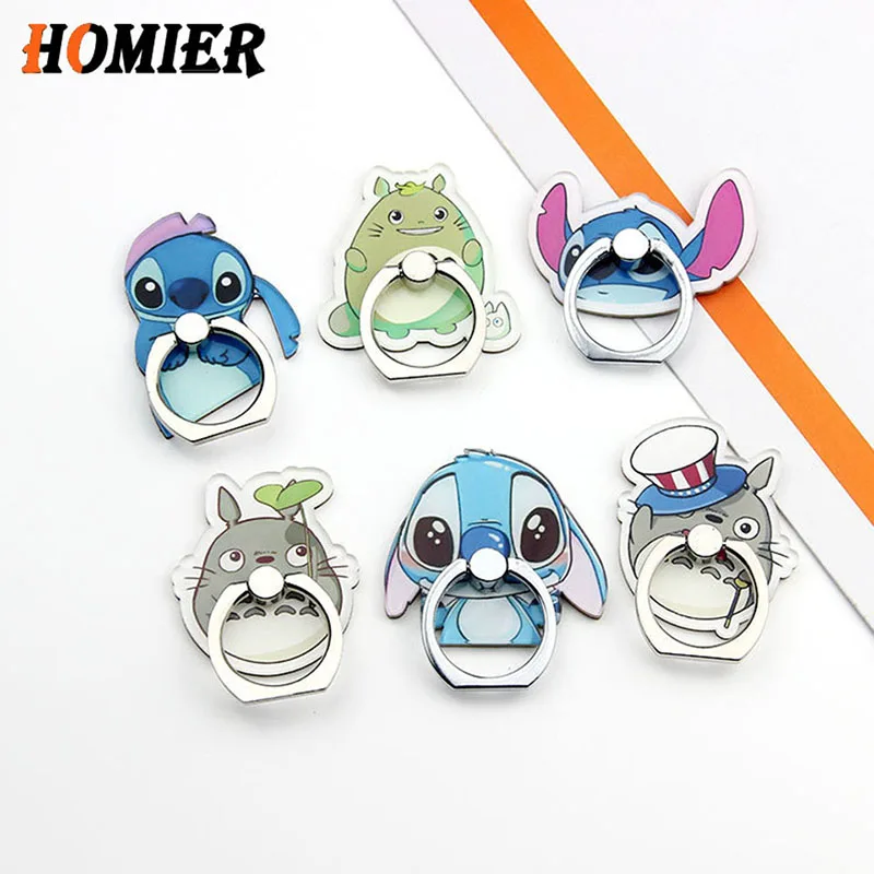 

Fashion Metal Universal Phone Stand Bracket Stand Phone Hand Holder Finger Cute Cartoon Stand for iphone 6s 7 8 Plus X XS MAX XR