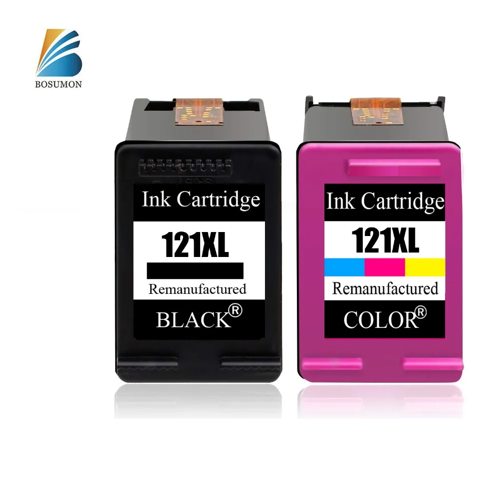 

Bosumon 121XL refilled ink replacement for hp/HP 121 XL cartridge for hp121 for Deskjet D2563 F4283 F2423 F2483 F2493 F4283 F458