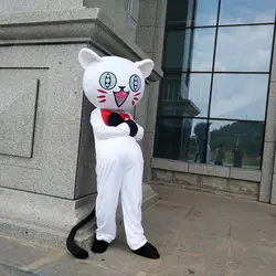 Костюм талисмана кошки высокого качества Кот модный маскот для празднования Хеллоуина рекламная одежда