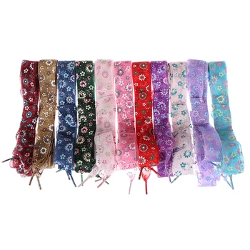 

Velishy New Hot 1Pair Fashoin 120CM Length Ultra-thin Transparent Shoe Laces Printing Snow Yarn Lace Sneaker Sport Shoes Lace