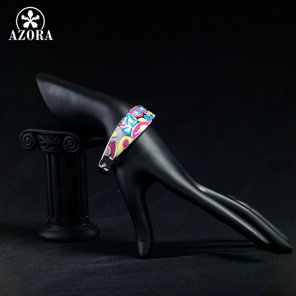 Азора белого золота Цвет разноцветный Эмаль Мода новый браслет TB0003|bangle bracelet|fashion