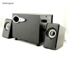 Все деревянные колонки сабвуфер ноутбук Настольный компьютер общий 21USB динамик