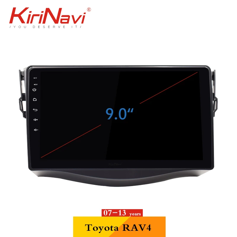 Perfect KiriNavi Car Radio Android DVD Touch Display For Toyota RAV4 2007-2013 Auto Audio GPS 2 din Multimedia Navigation System 16G ROM 1
