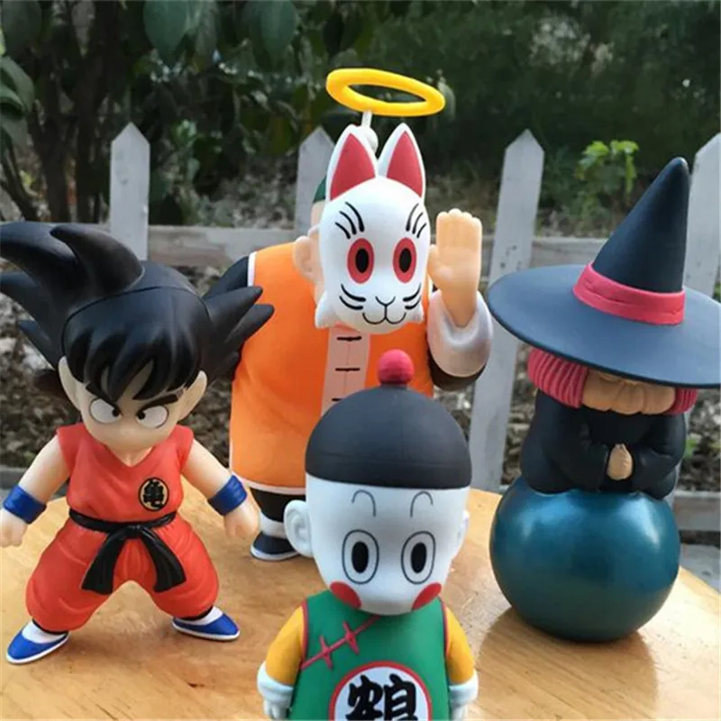 

1pc/lot Dragon Ball Anime 4 Styles Son Goku/Uranai Baba/Gohan(Grandpa)/Chiaotzu Cute Action Figure Boy Gift Kids Toys 15cm