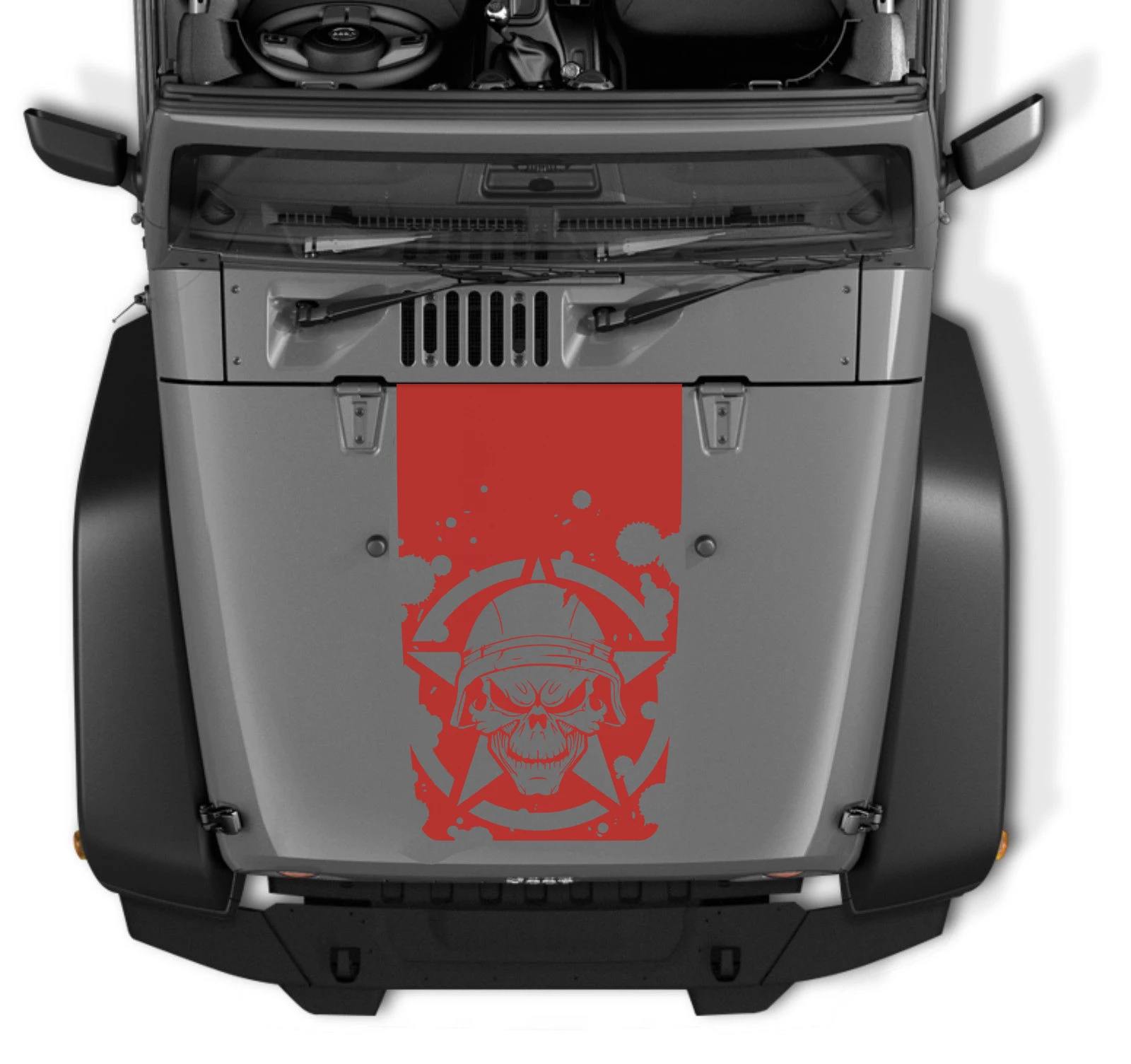 Автомобильные наклейки 1 шт. лопатка графические виниловые автомобильные наклейки на заказ для Jeep Wrangler Rubicon sport sahara 2 4 двери